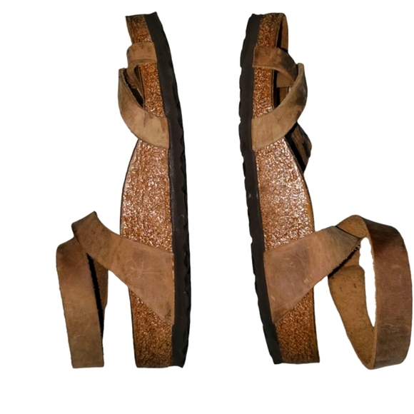 BIRKENSTOCK Yara Habana Oiled Leather Ankle Strap Toe‎ Loop Sandal  Size EU 36 - Picture 7 of 13